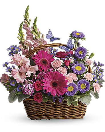 Country Basket of Blooms