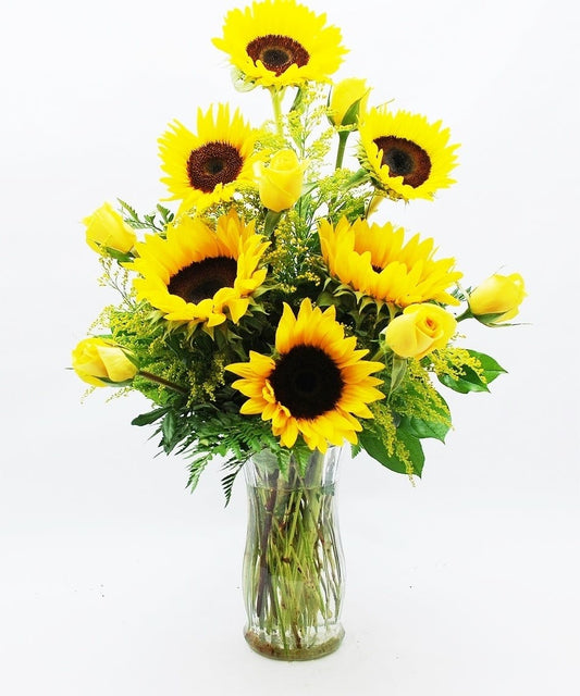 Sunflower & Roses DELUXE